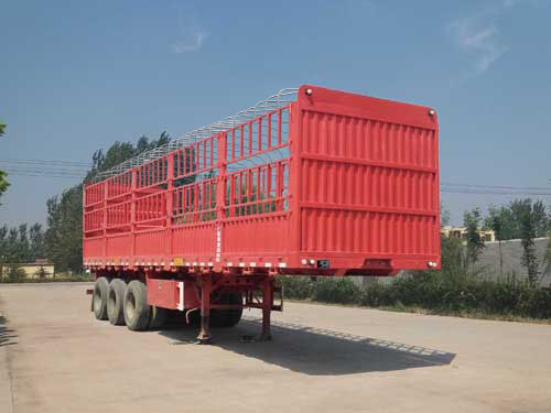 君宇广利牌13米33.7吨3轴仓栅式运输半挂车(ANY9401CCY)