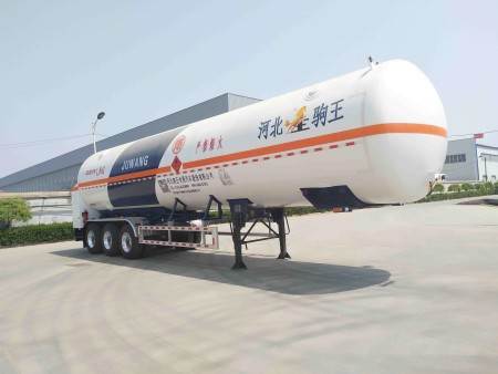 驹王牌13米24.2吨3轴低温液体运输半挂车(ZJW9400GDY)