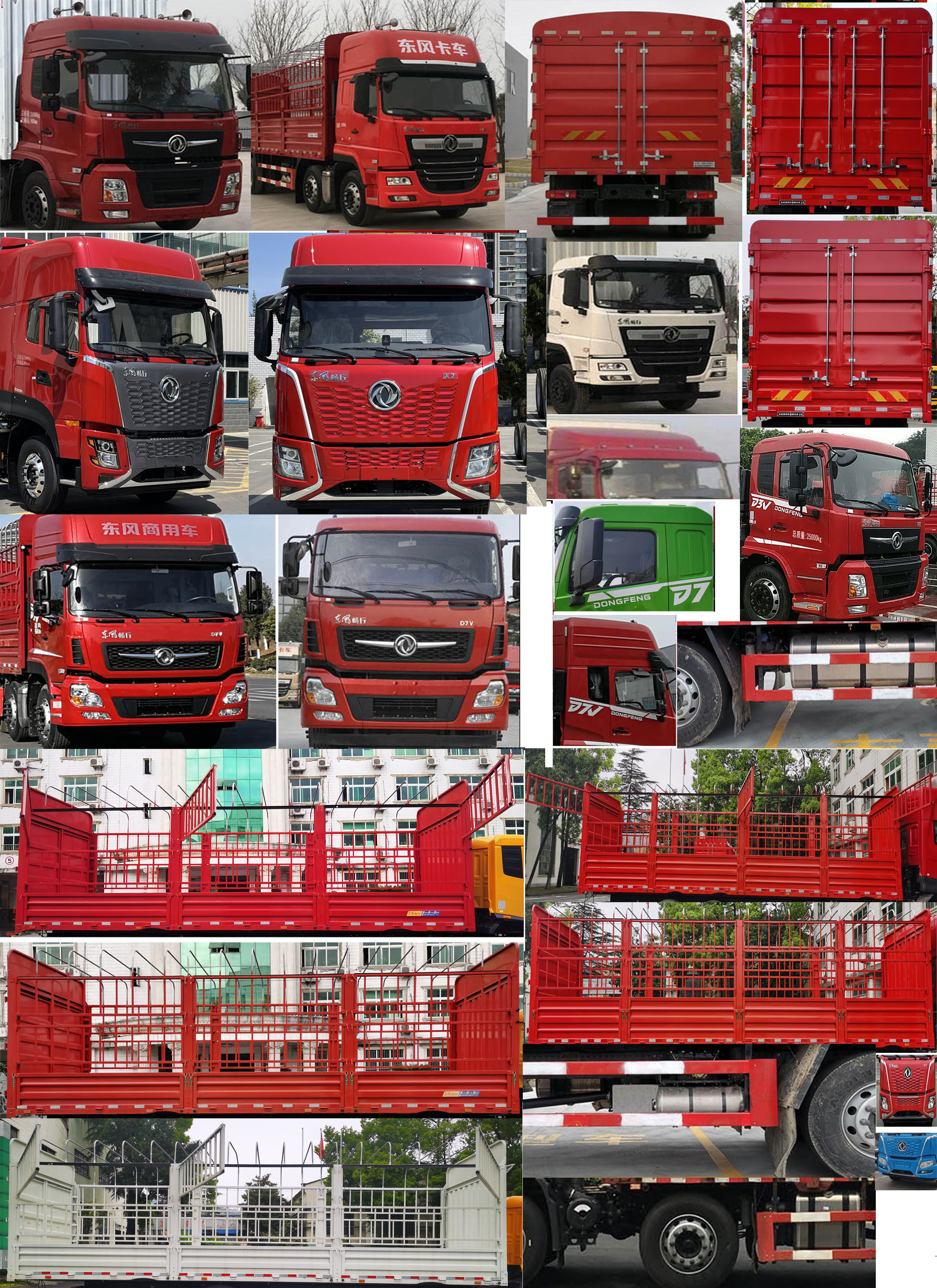 東風牌DFV5257CCYGP6D倉柵式運輸車公告圖片