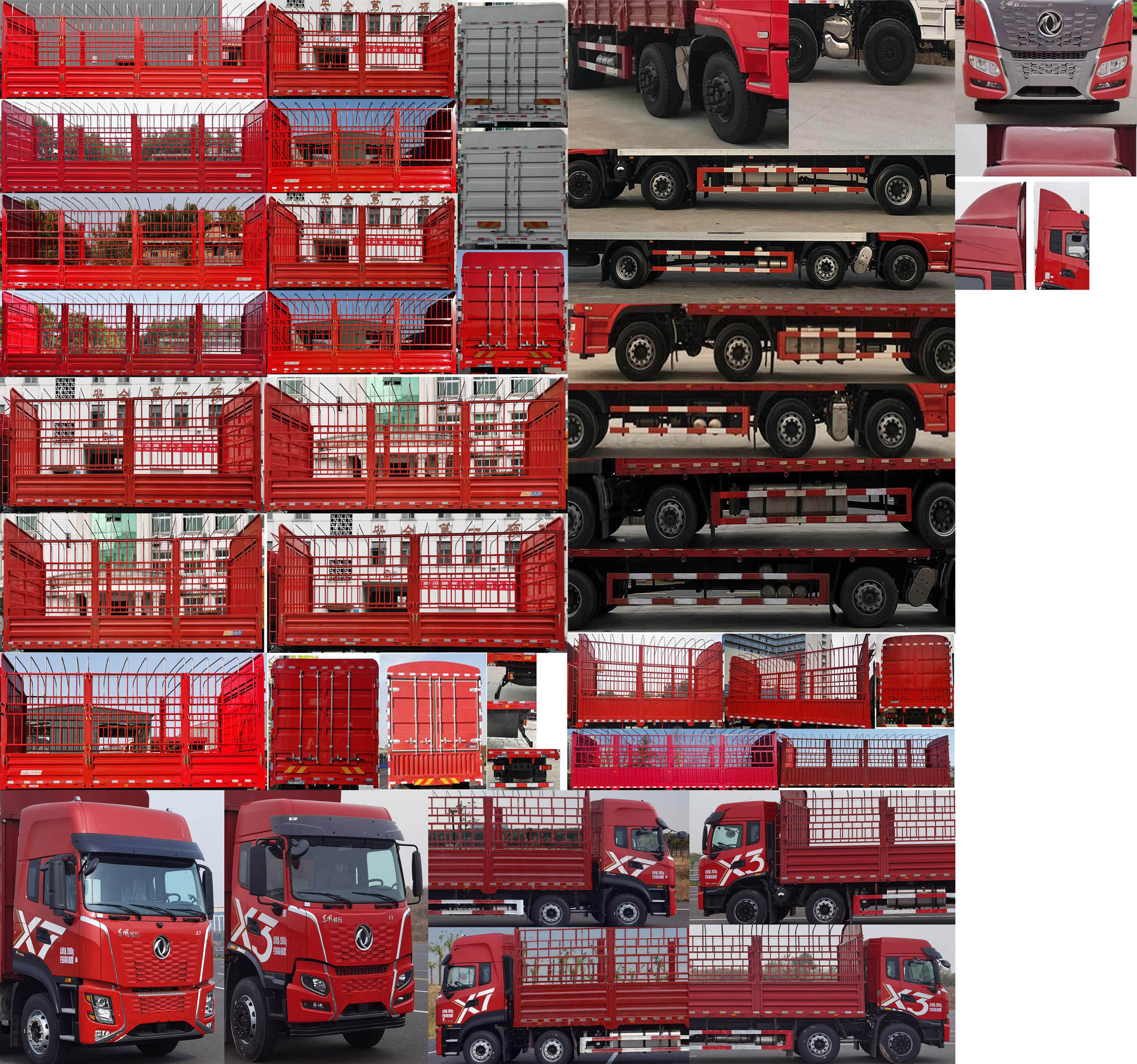 東風牌DFV5257CCYGP6D倉柵式運輸車公告圖片