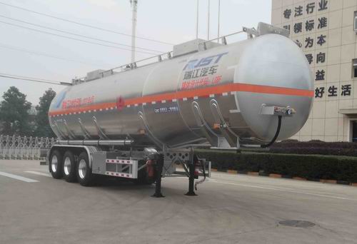 瑞江牌11.9米34.2吨3轴铝合金易燃液体罐式运输半挂车(WL9401GRYD44Y)