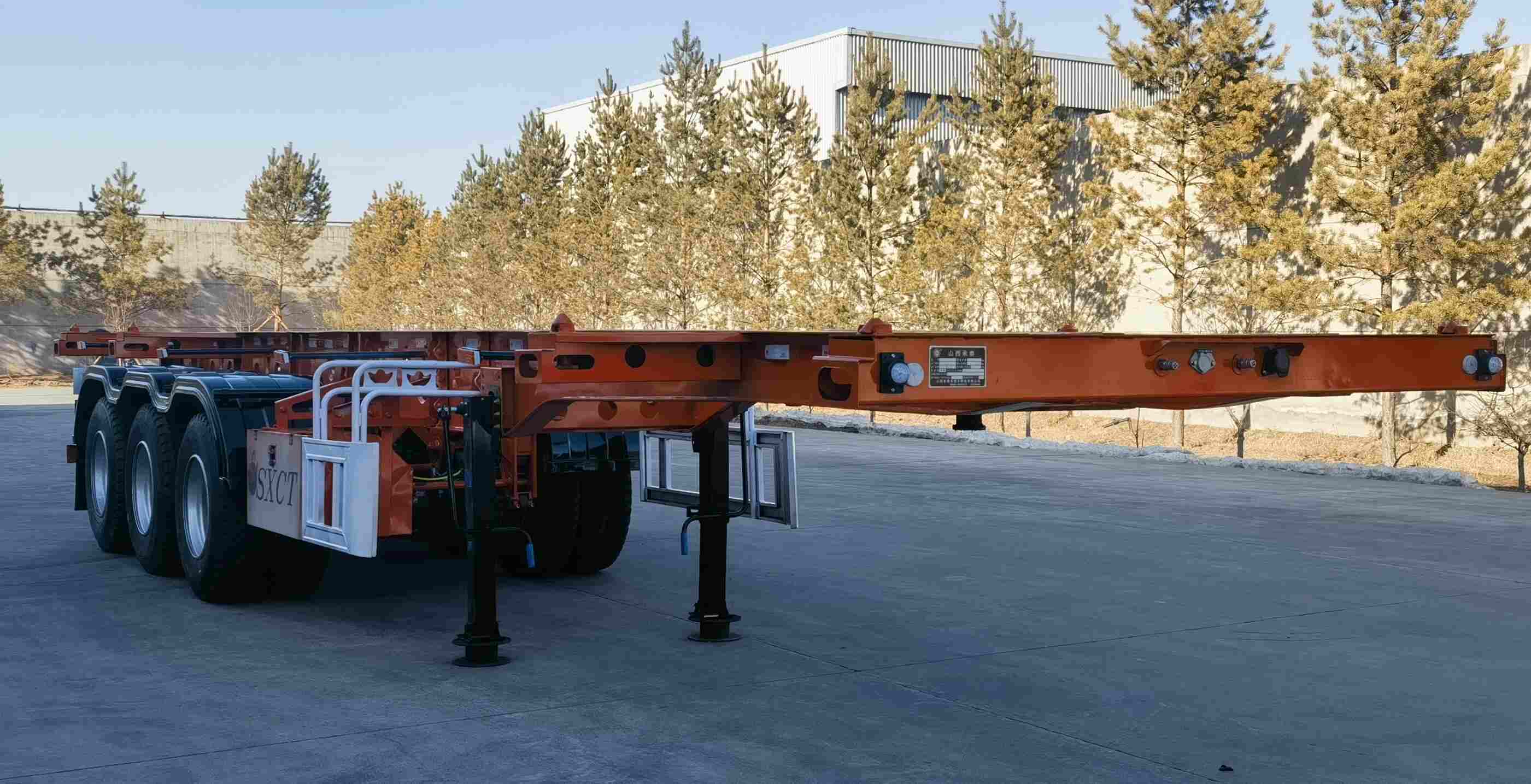 承泰牌11.5米35.2吨3轴集装箱运输半挂车(XCT9407TJZ)