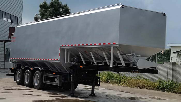 大力牌11.5米29吨3轴散装饲料运输半挂车(DLQ9402ZSLXND)