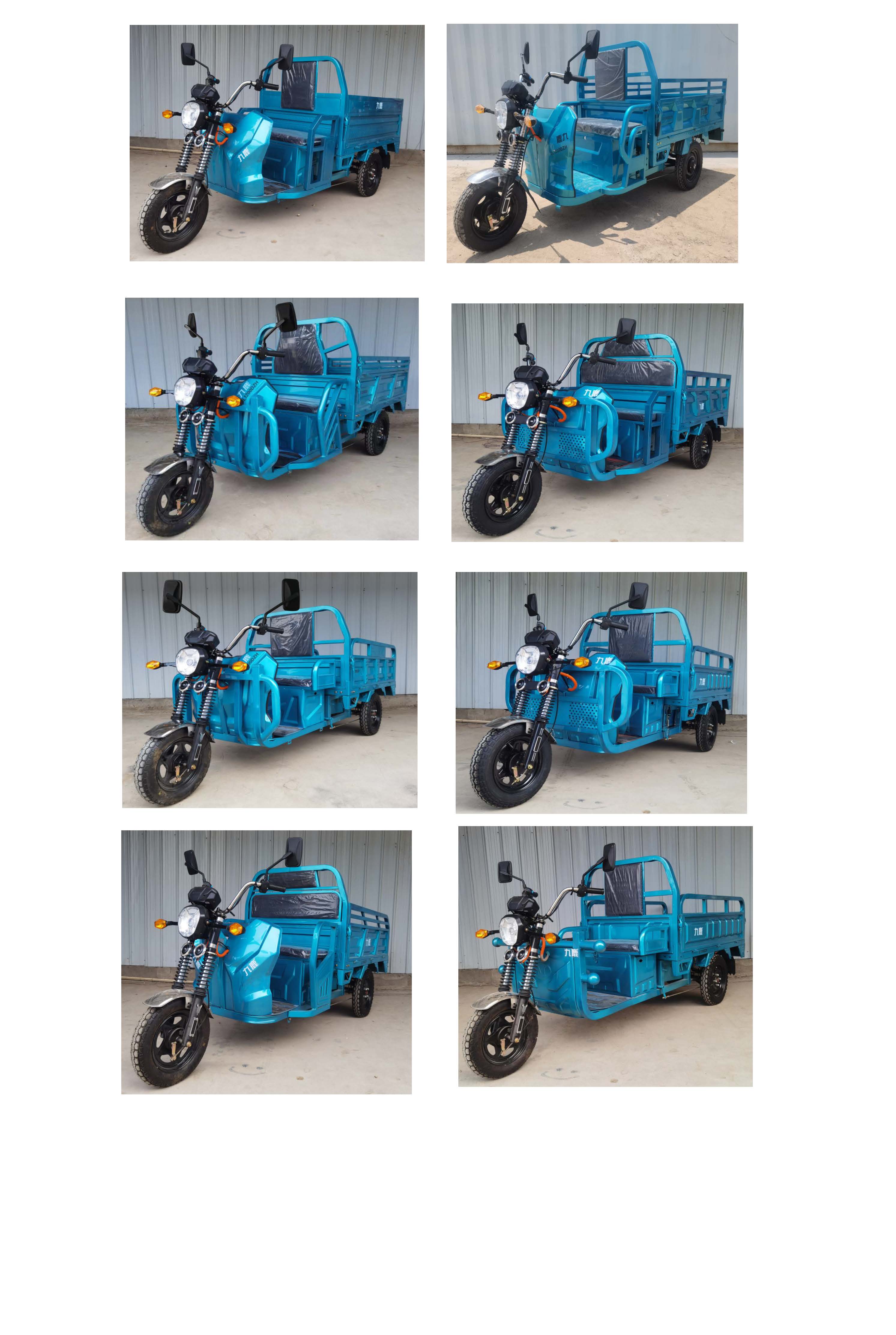 JL1200DZH 九鹿牌纯电动前鼓式后鼓式电动正三轮摩托车图片