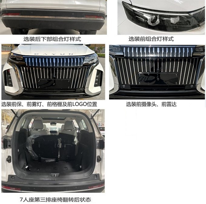 大运牌CGC6481BEV2P3纯电动多用途乘用车公告图片