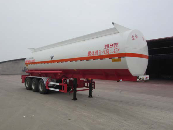 正康宏泰牌11.2米32.1吨3轴腐蚀性物品罐式运输半挂车(HHT9404GFWA)