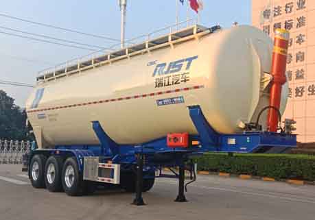 瑞江牌11.2米32.9吨3轴中密度粉粒物料运输半挂车(WL9406GFLM)
