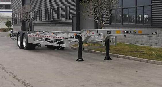 闽铝轻量化牌14米31.9吨2轴铝合金集装箱运输半挂车(FML9351TJZ452S2)