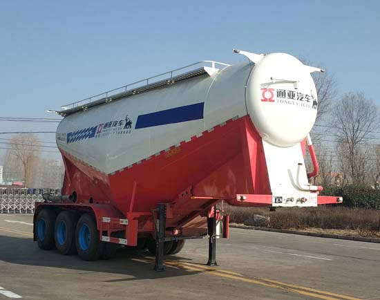 通亚达牌9.5米33.6吨3轴干拌砂浆运输半挂车(CTY9400GSJ)