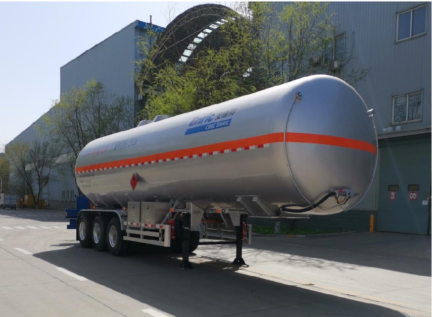 安瑞科牌12.2米29.3吨3轴液化气体运输半挂车(HGJ9402GYQ5)