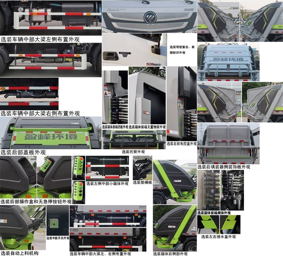 中联牌ZBH5081ZYSBJBE6压缩式垃圾车公告图片