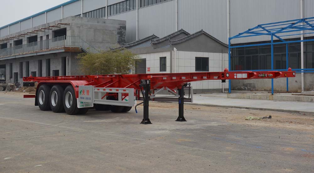 天骏德锦牌13米34.7吨3轴集装箱运输半挂车(TJV9400TJZN)
