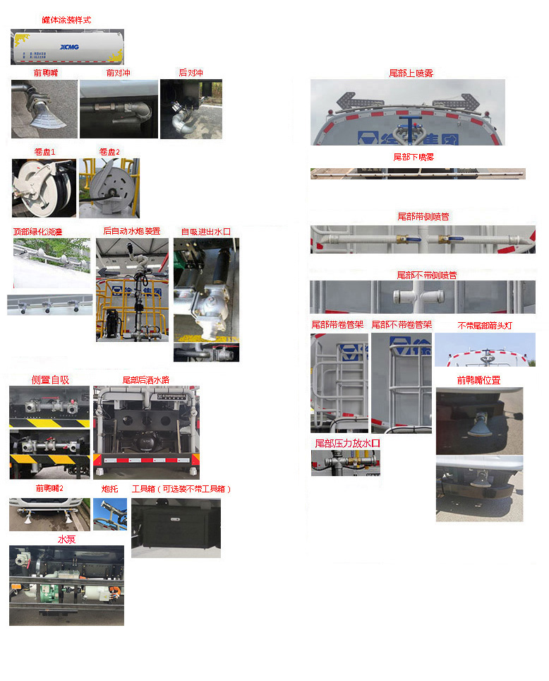 徐工牌DXA5182GPSLBEV純電動綠化噴灑車公告圖片