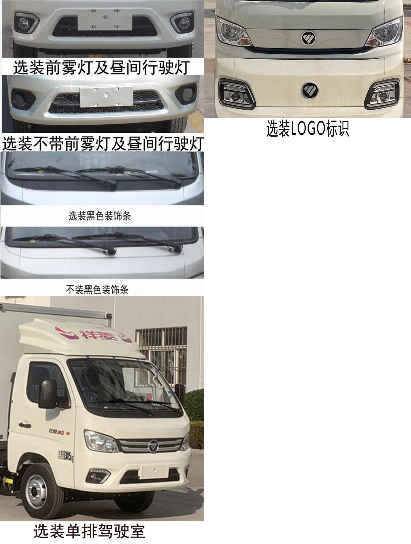 福田牌BJ5032XXY5PV5-22廂式運輸車公告圖片