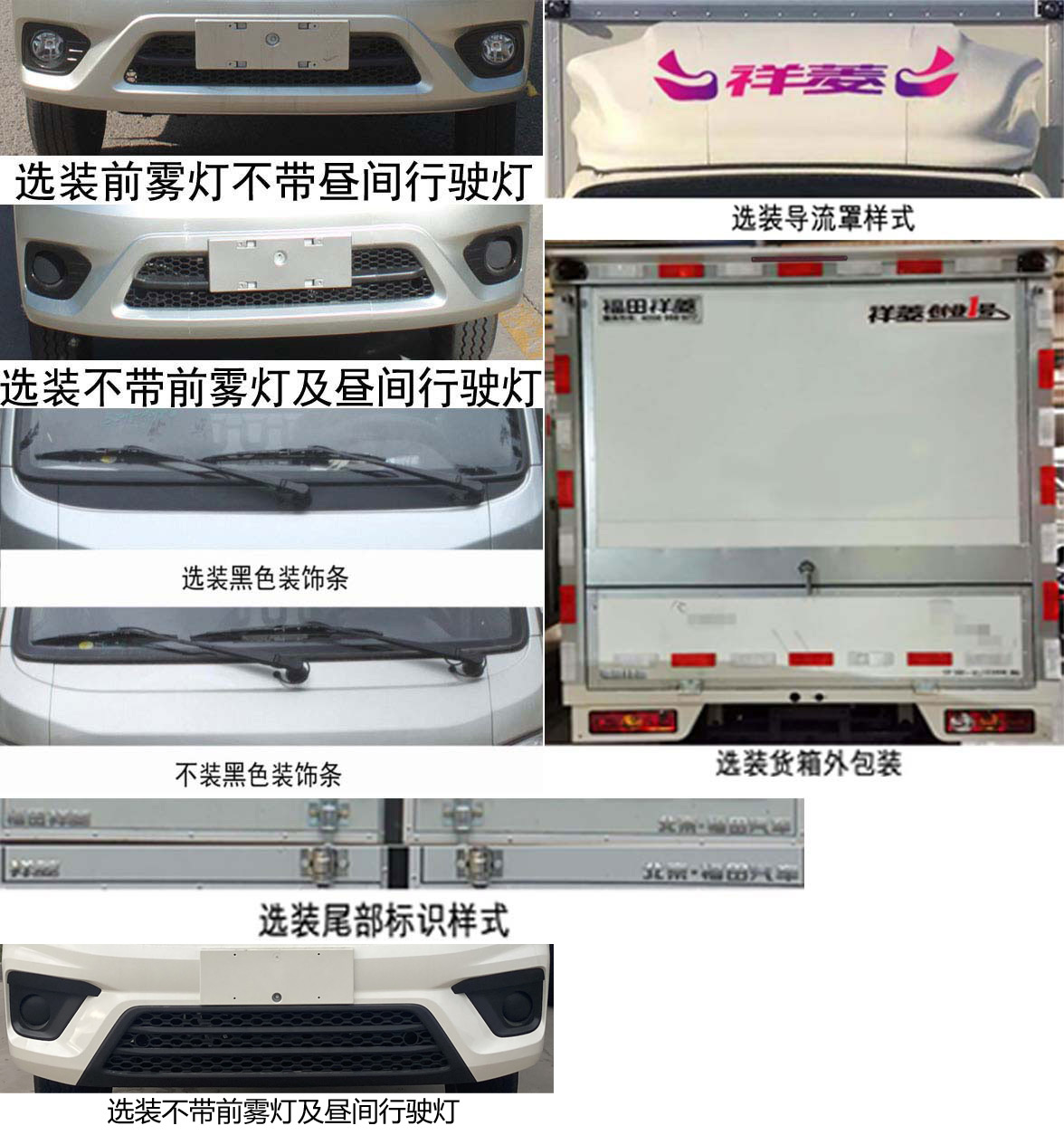 福田牌BJ5032XYK4AV5-11翼開啟廂式車公告圖片