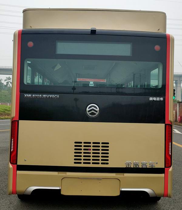 金旅牌XML6705JEVY0C1纯电动低地板城市客车公告图片