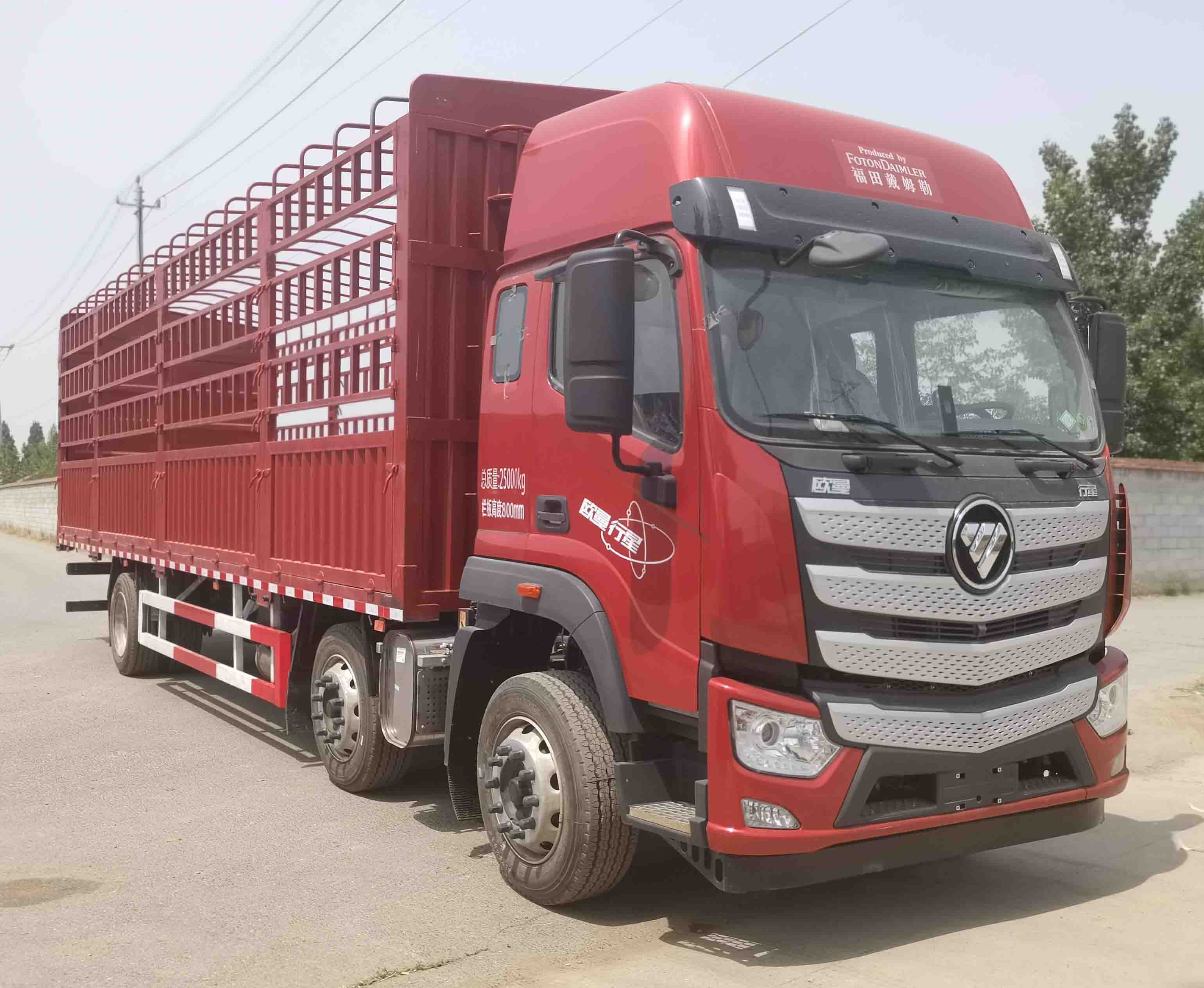 欧曼牌BJ5251CCYL6HPS-01仓栅式运输车