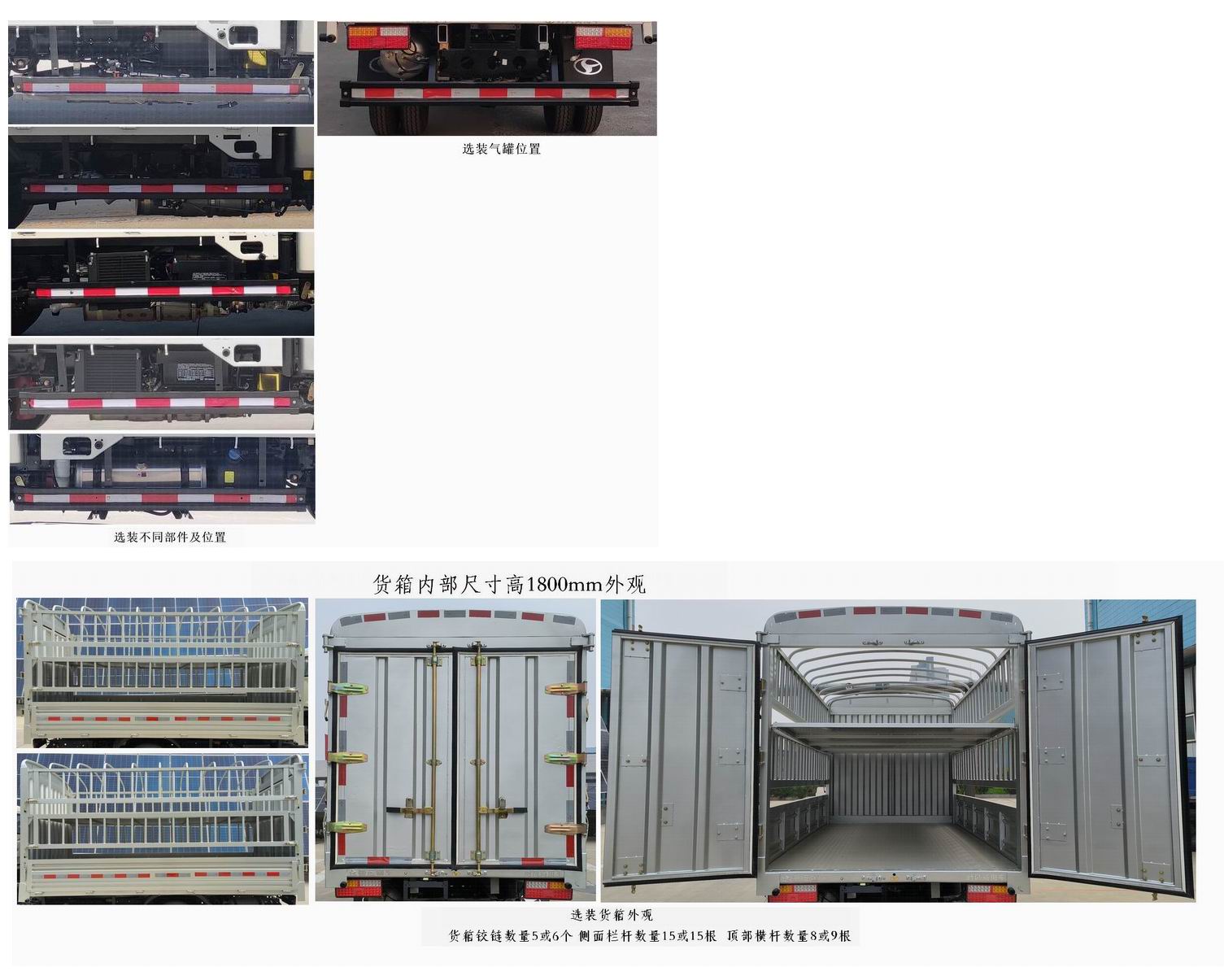 时风牌SSF5046CCYDJ44Y-Q仓栅式运输车公告图片