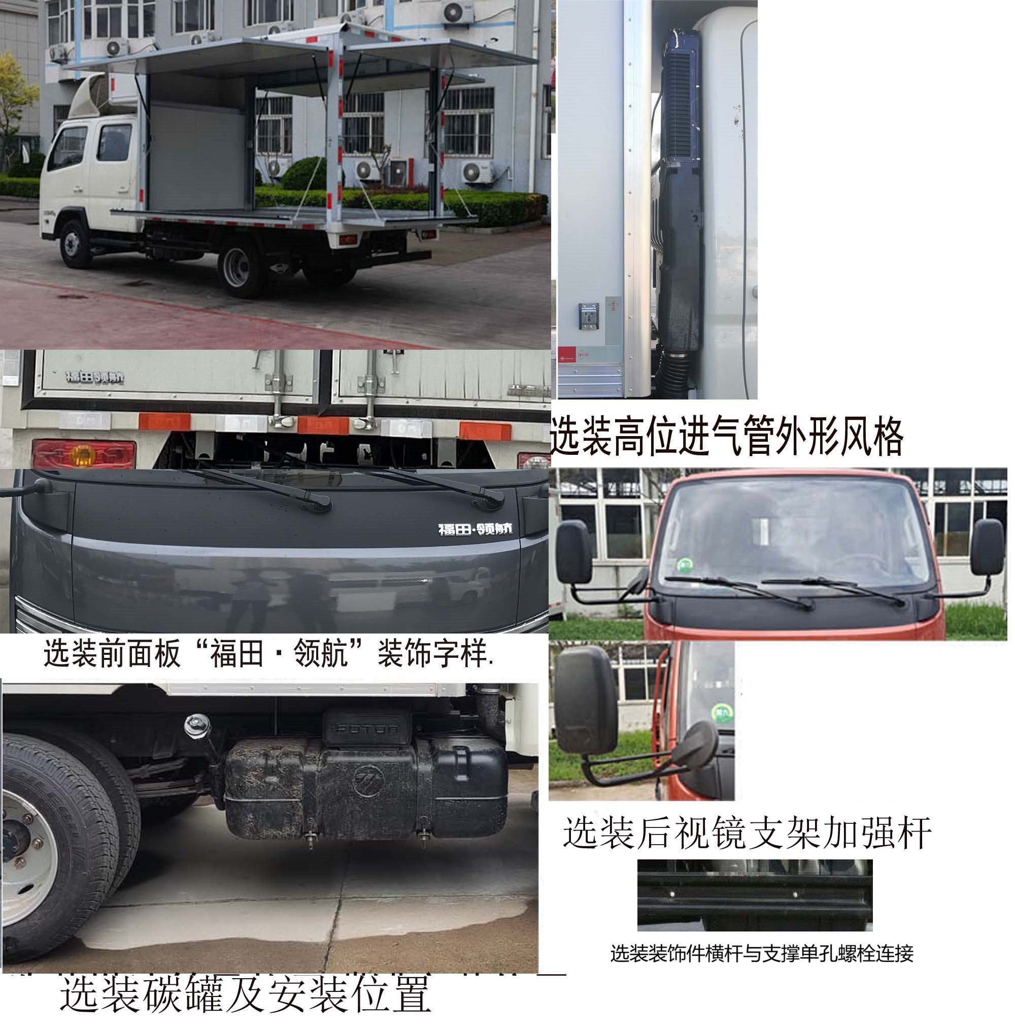 福田牌BJ5035XYK4AV7-11翼開啟廂式車公告圖片