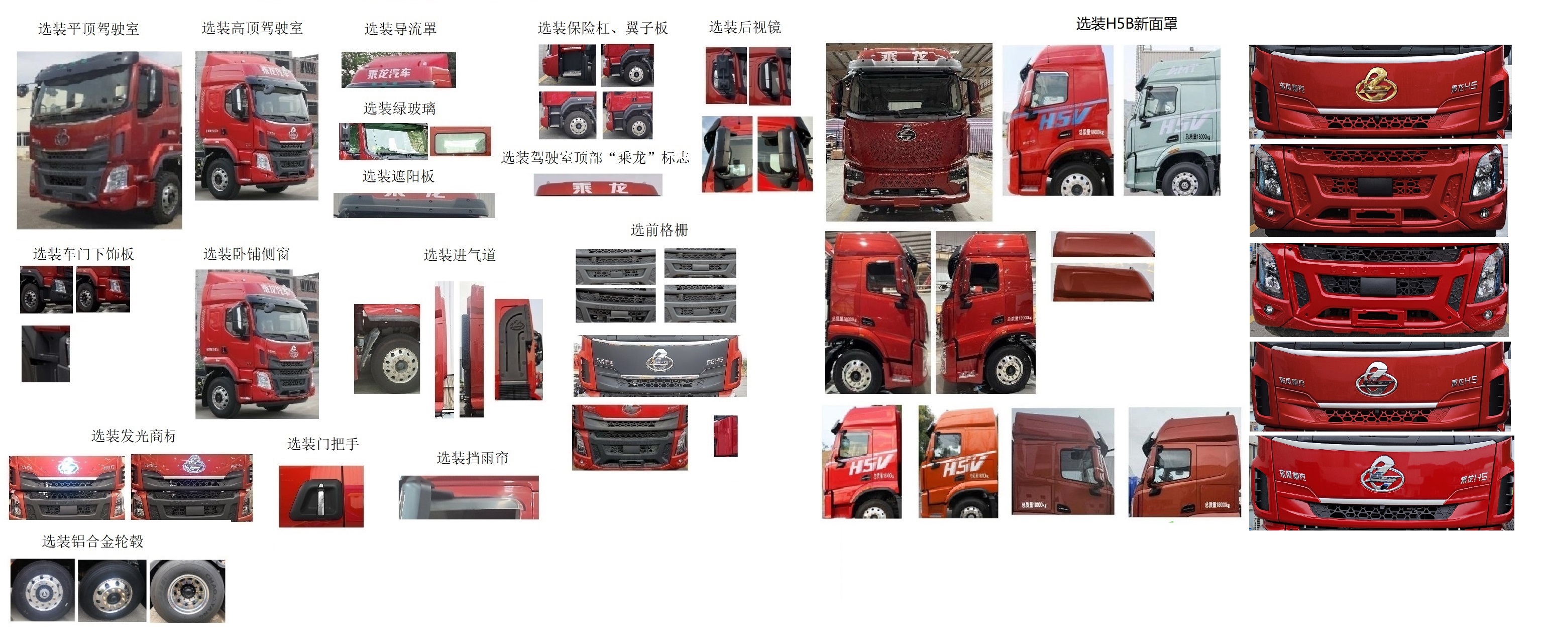 乘龍牌LZ5180ZKXH5AM1車(chē)廂可卸式汽車(chē)公告圖片