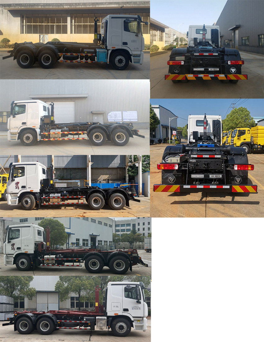 福田牌BJ5252ZXXE6-H1车厢可卸式垃圾车公告图片