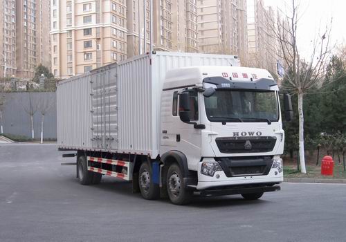 豪沃牌ZZ5257XXYN56CGF1L厢式运输车