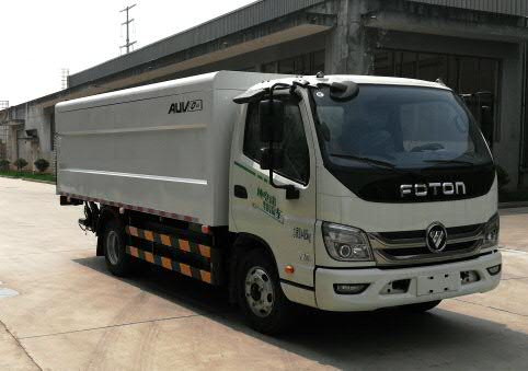 福田牌BJ5073XTYEV-H1纯电动密闭式桶装垃圾车