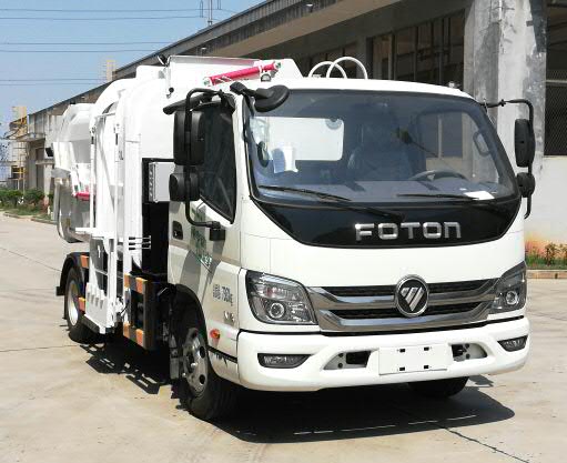 福田牌BJ5073ZZZEV-H1纯电动自装卸式垃圾车