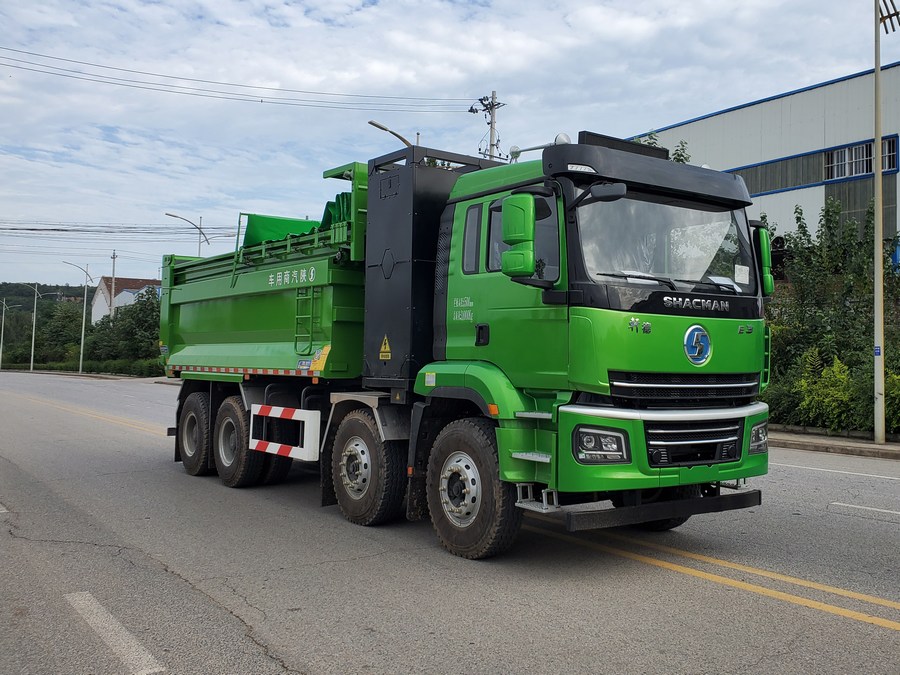 陕汽牌 490马力 换电式纯电动自卸汽车(SX3310SEV406N)