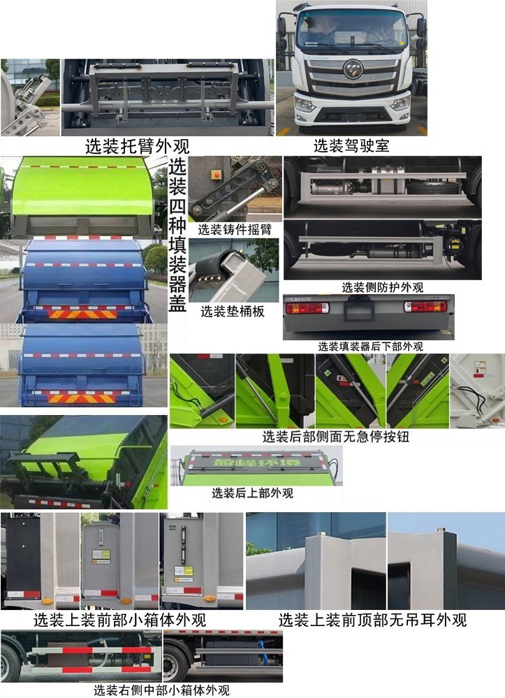 中联牌ZBH5180ZYSBJY6压缩式垃圾车公告图片