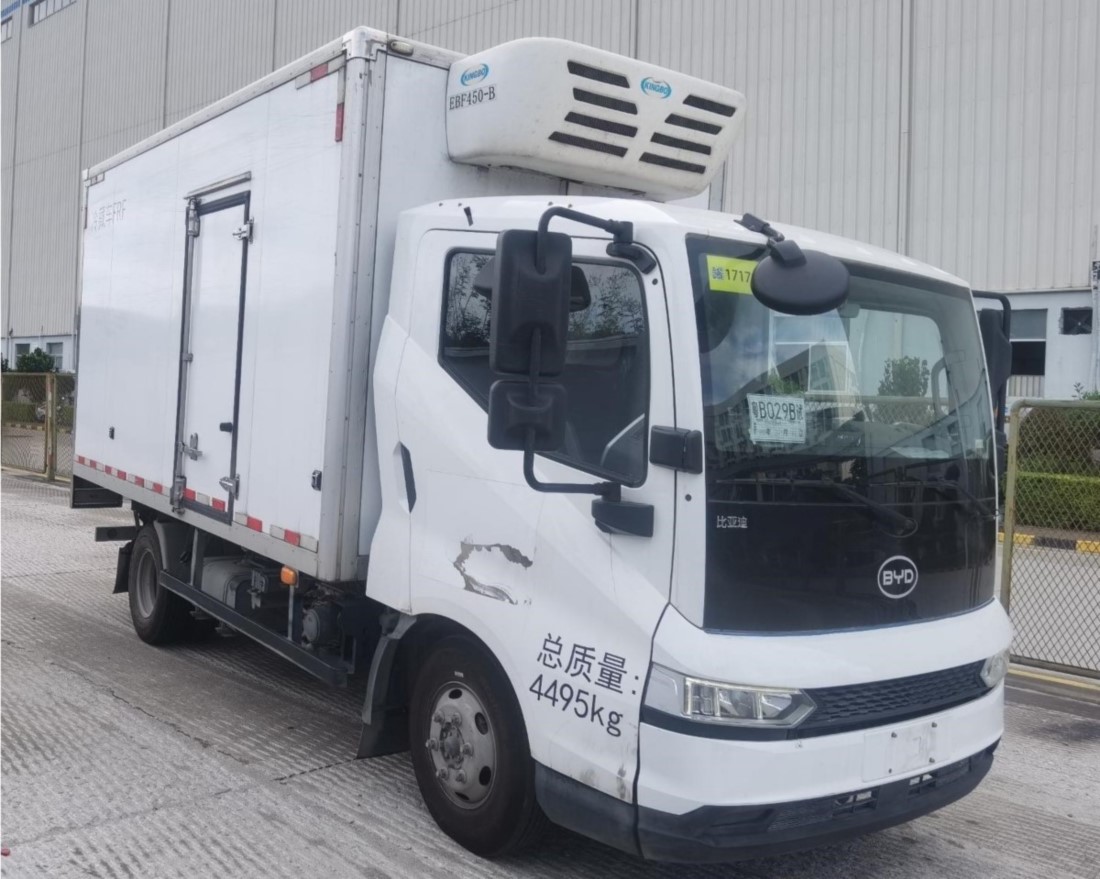 比亚迪牌BYD5040XLCHEV1插电式增程混合动力冷藏车