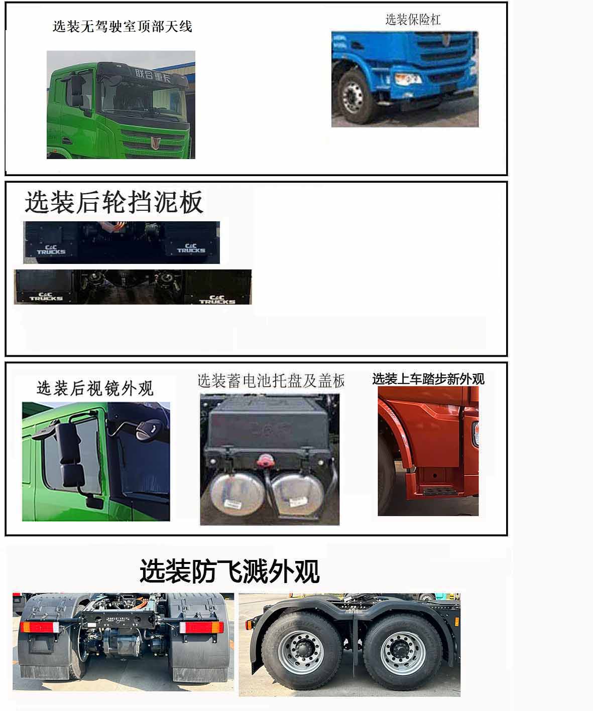 QCC4253D664PHEV-1 集瑞联合牌400马力后双桥,后八轮柴油/电混合动力国六插电式混合动力牵引汽车图片