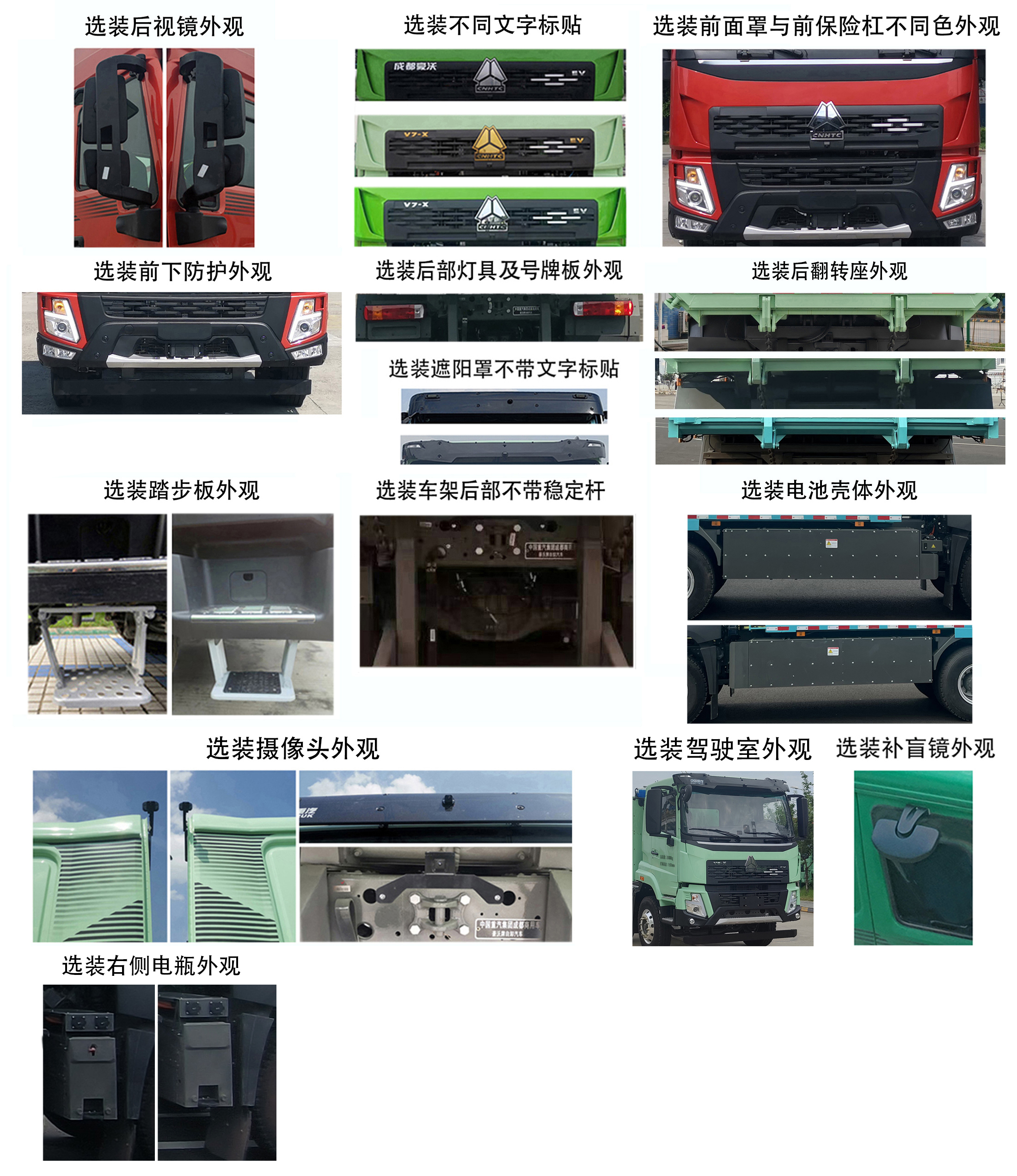 ZZ3252V4647Z1BEV 豪沃牌558马力后双桥,后八轮纯电动6.8米纯电动自卸汽车图片