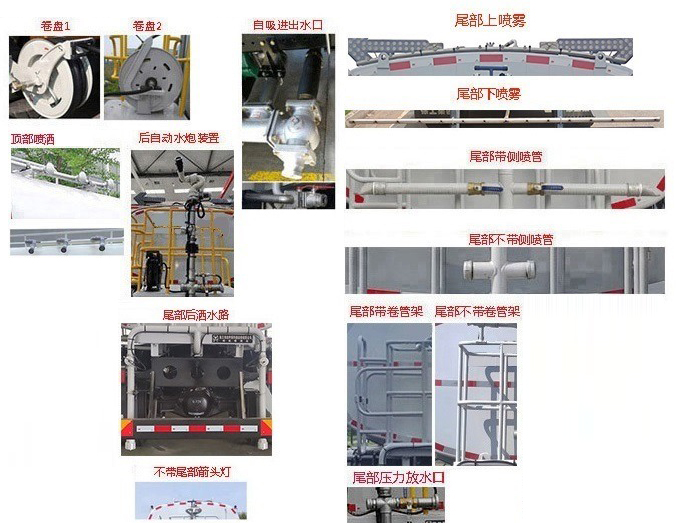 红宇牌HYZ5180GPSBEV纯电动绿化喷洒车公告图片