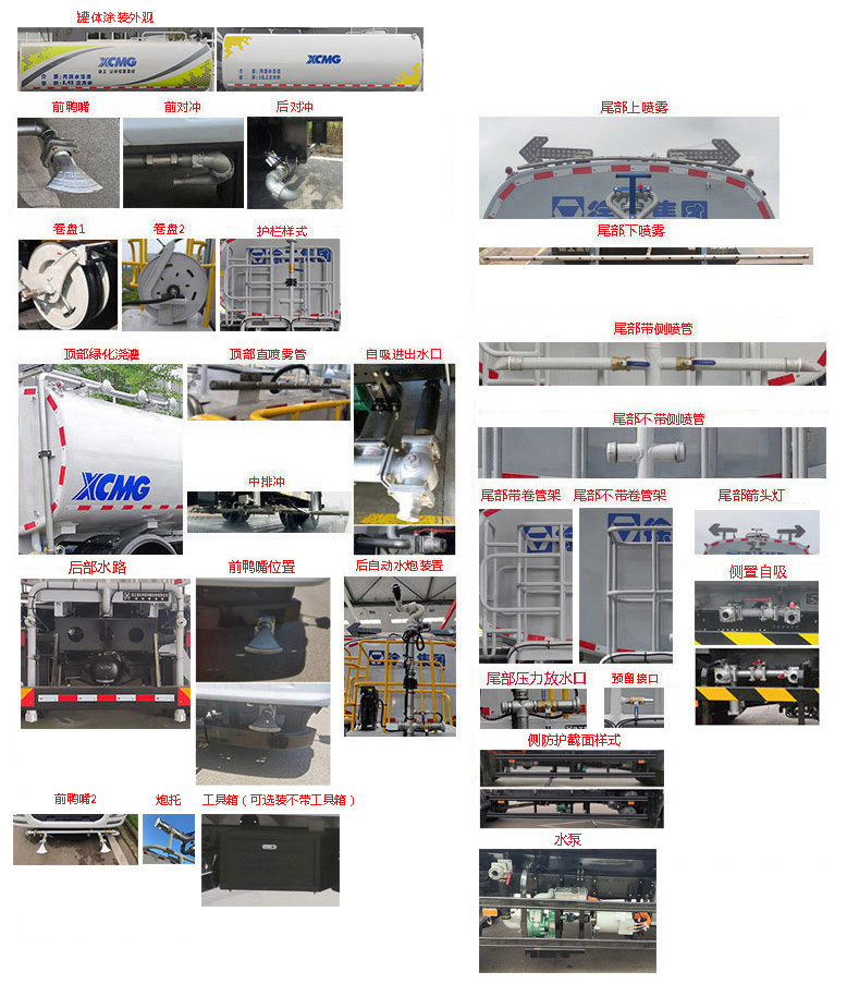 徐工牌DXA5181GPSLBEV纯电动绿化喷洒车公告图片