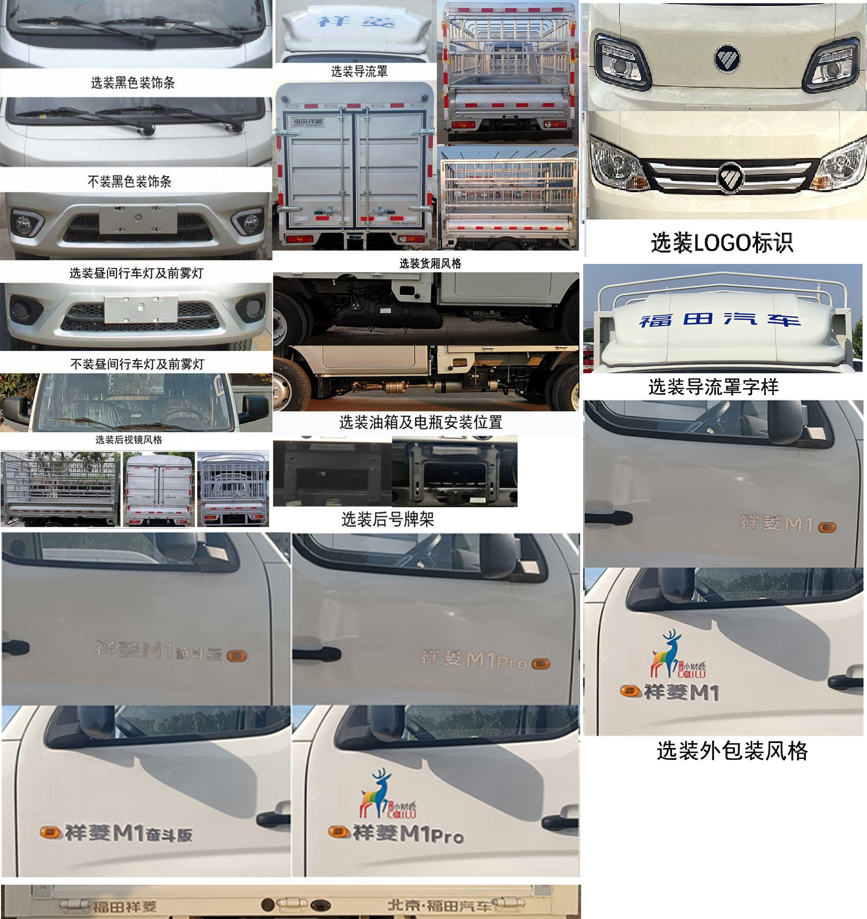 福田牌BJ5021CCY2AV4-12仓栅式运输车公告图片