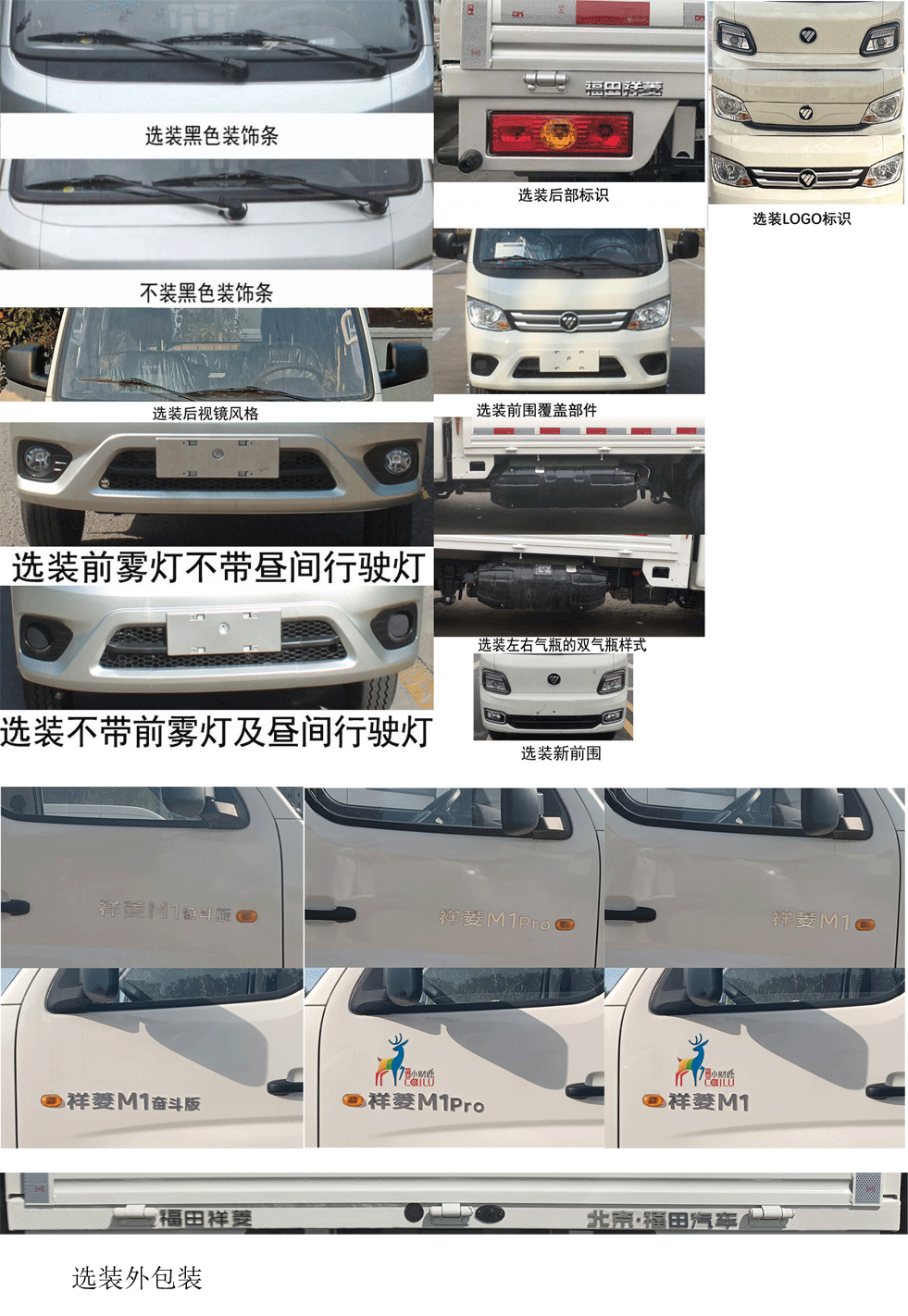 福田牌BJ1031V3AC4-12载货汽车公告图片