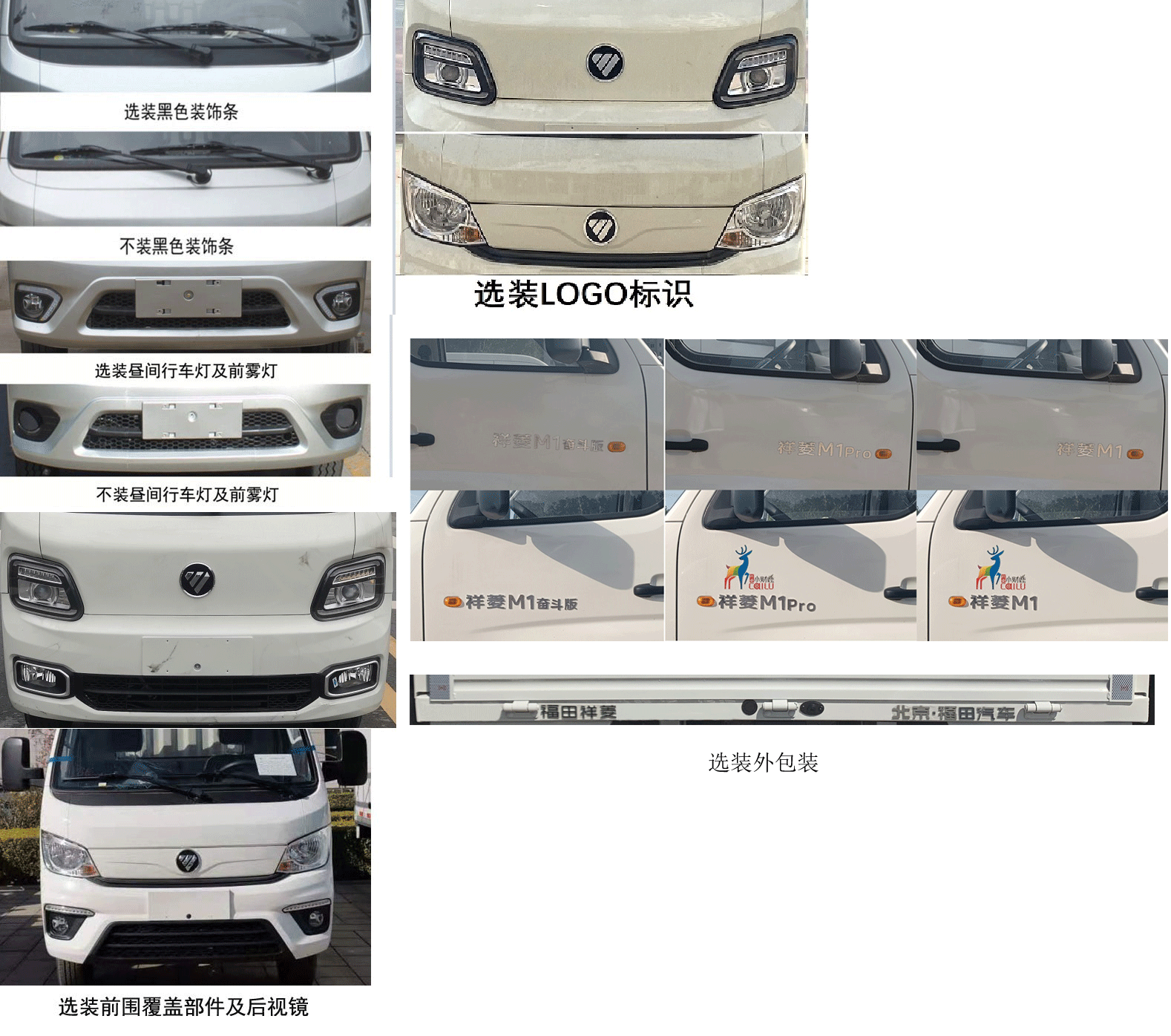 福田牌BJ1031V3AV4-64载货汽车公告图片