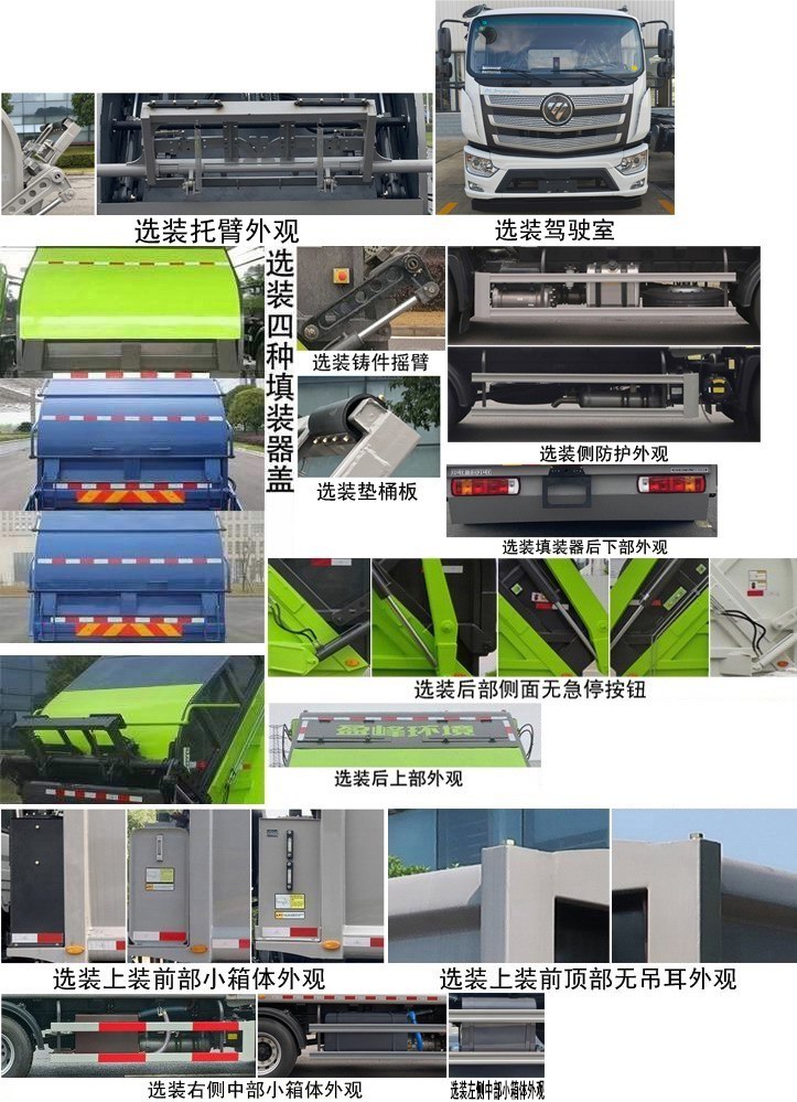 中聯(lián)牌ZBH5180ZYSBJY6壓縮式垃圾車公告圖片