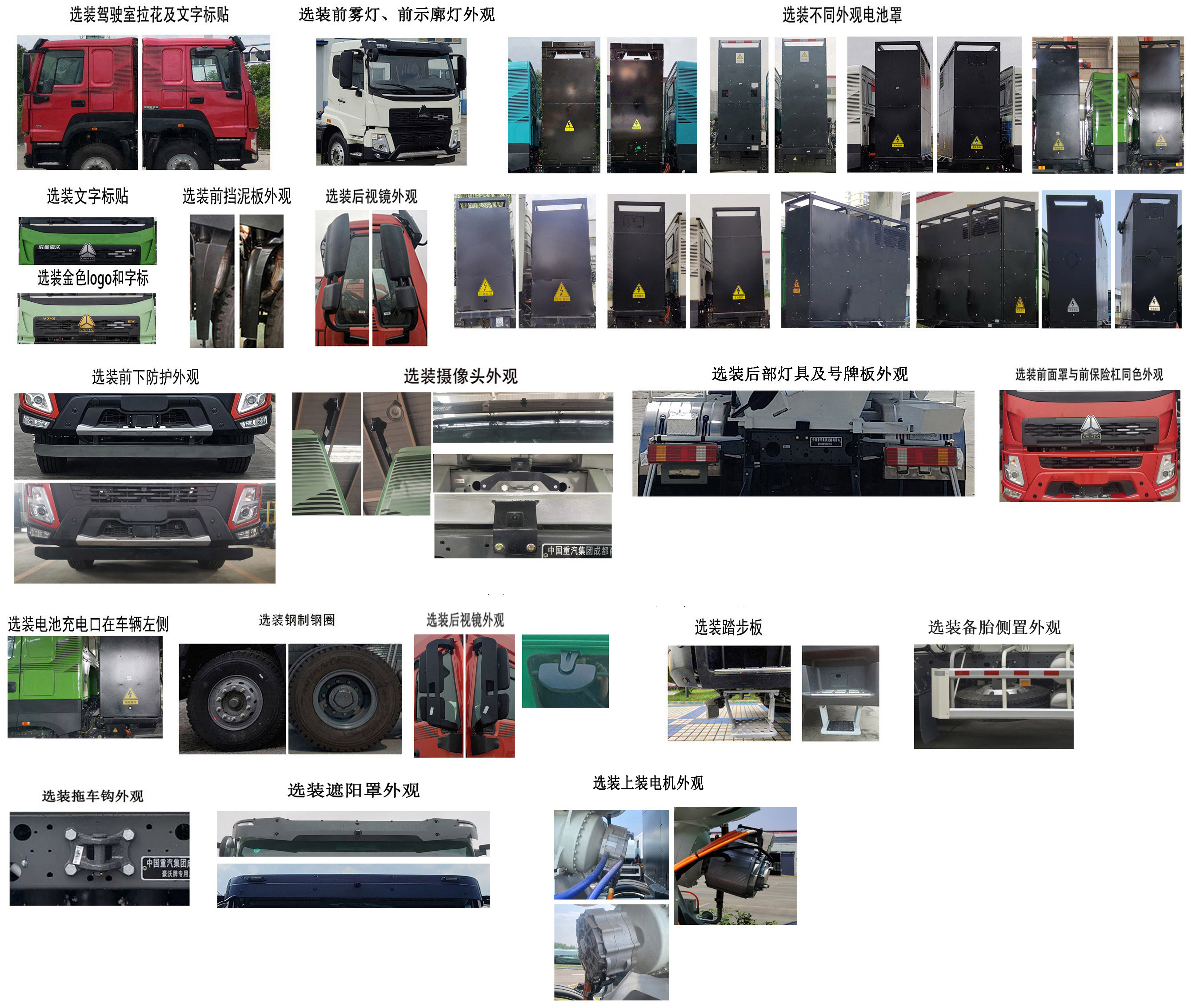 豪沃牌ZZ5317GJBV3067Z11SEV换电式纯电动混凝土搅拌运输车公告图片