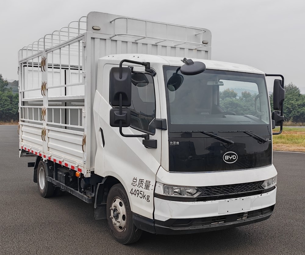 比亞迪牌BYD5040CCYHEV1插電式增程混合動力倉柵式運輸車公告圖片