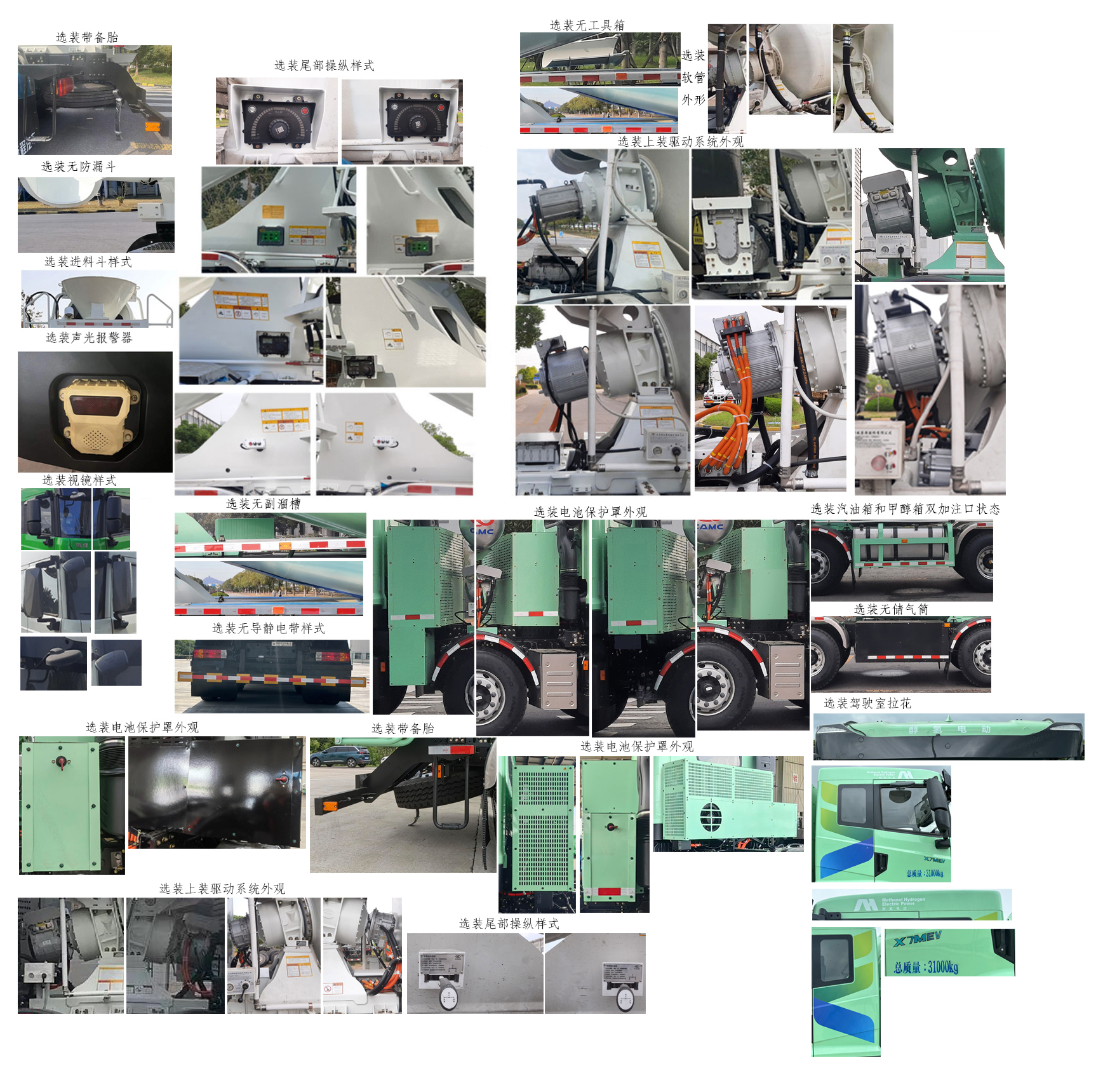 遠程牌HN5310GJBMP41C1SHEVY甲醇插電式增程混合動力混凝土攪拌運輸車公告圖片