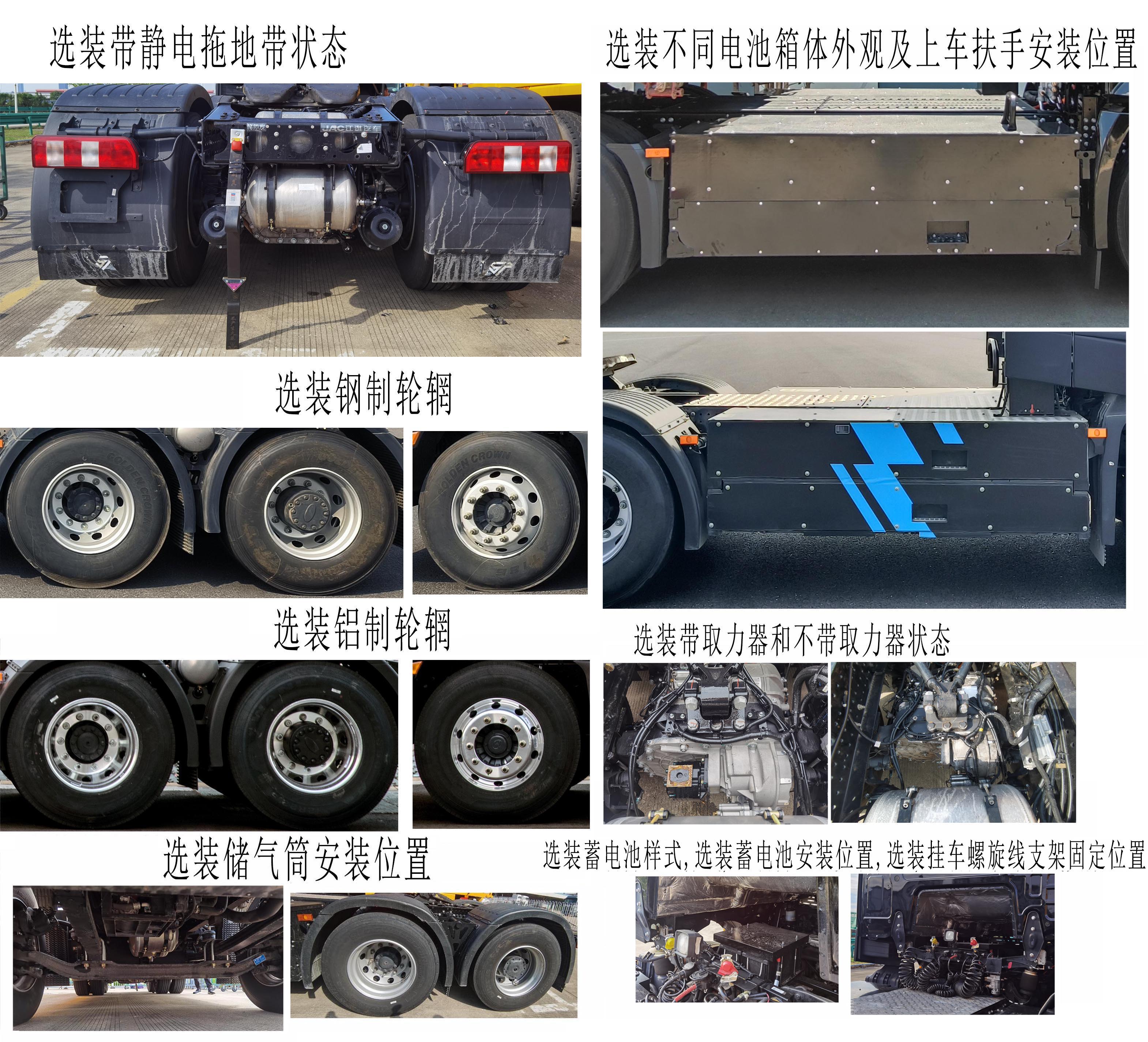 江淮牌HFC4259SEV12换电式纯电动牵引汽车公告图片