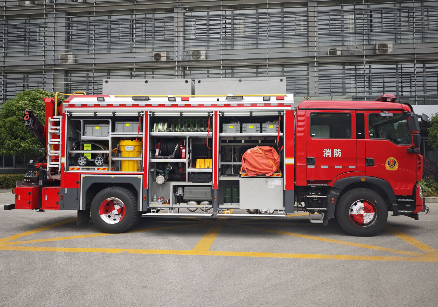 振翔股份牌ZXT5160TXFHJ80/E65化學救援消防車公告圖片