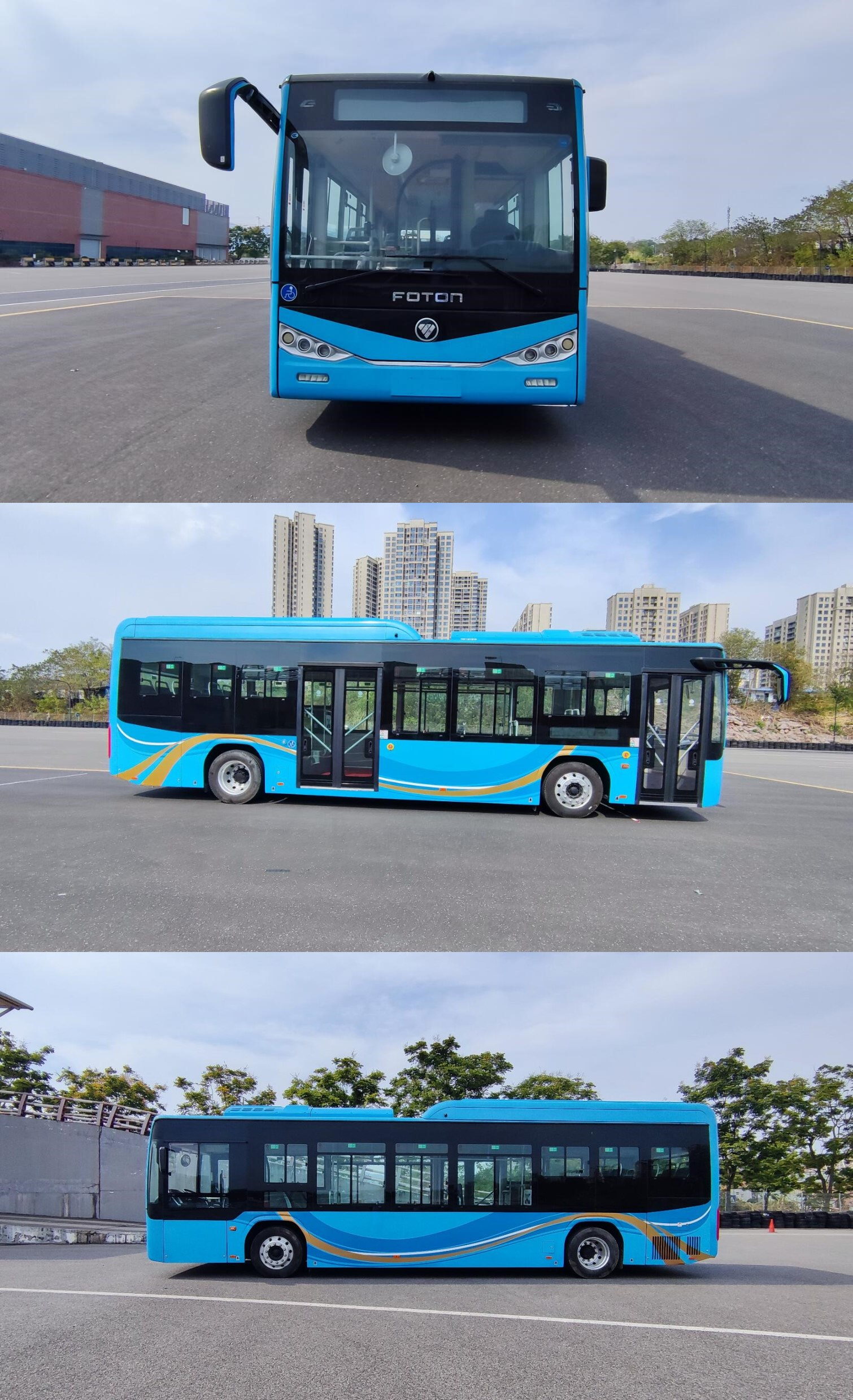 福田牌BJ6109EVCA-6纯电动低入口城市客车公告图片