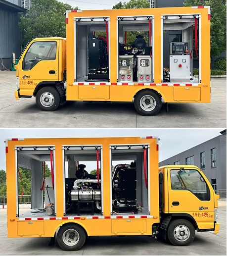程力威牌CLW5040TPS6SL大流量排水抢险车公告图片