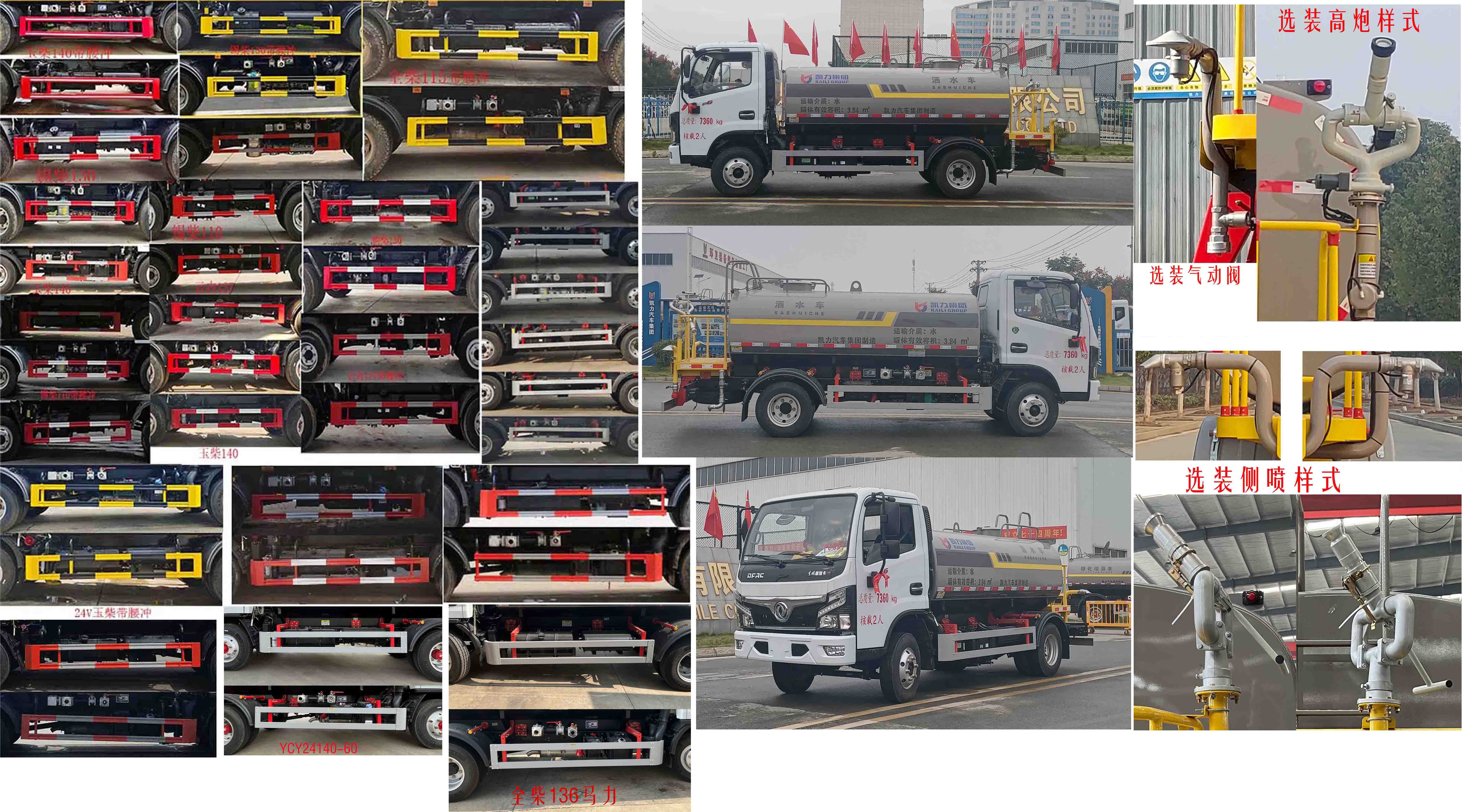 凱力風(fēng)牌KLF5070GSSE6灑水車公告圖片