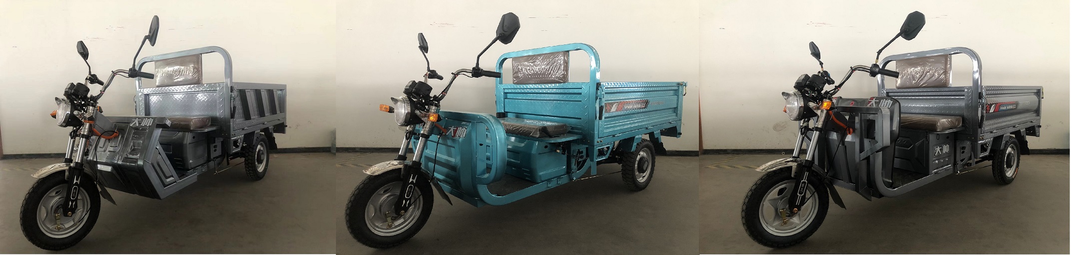 ZK1200DZH-4C 中克牌纯电动前鼓式后鼓式电动正三轮摩托车图片