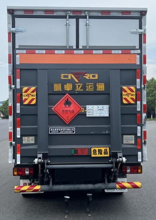 易燃气体厢式运输车图片