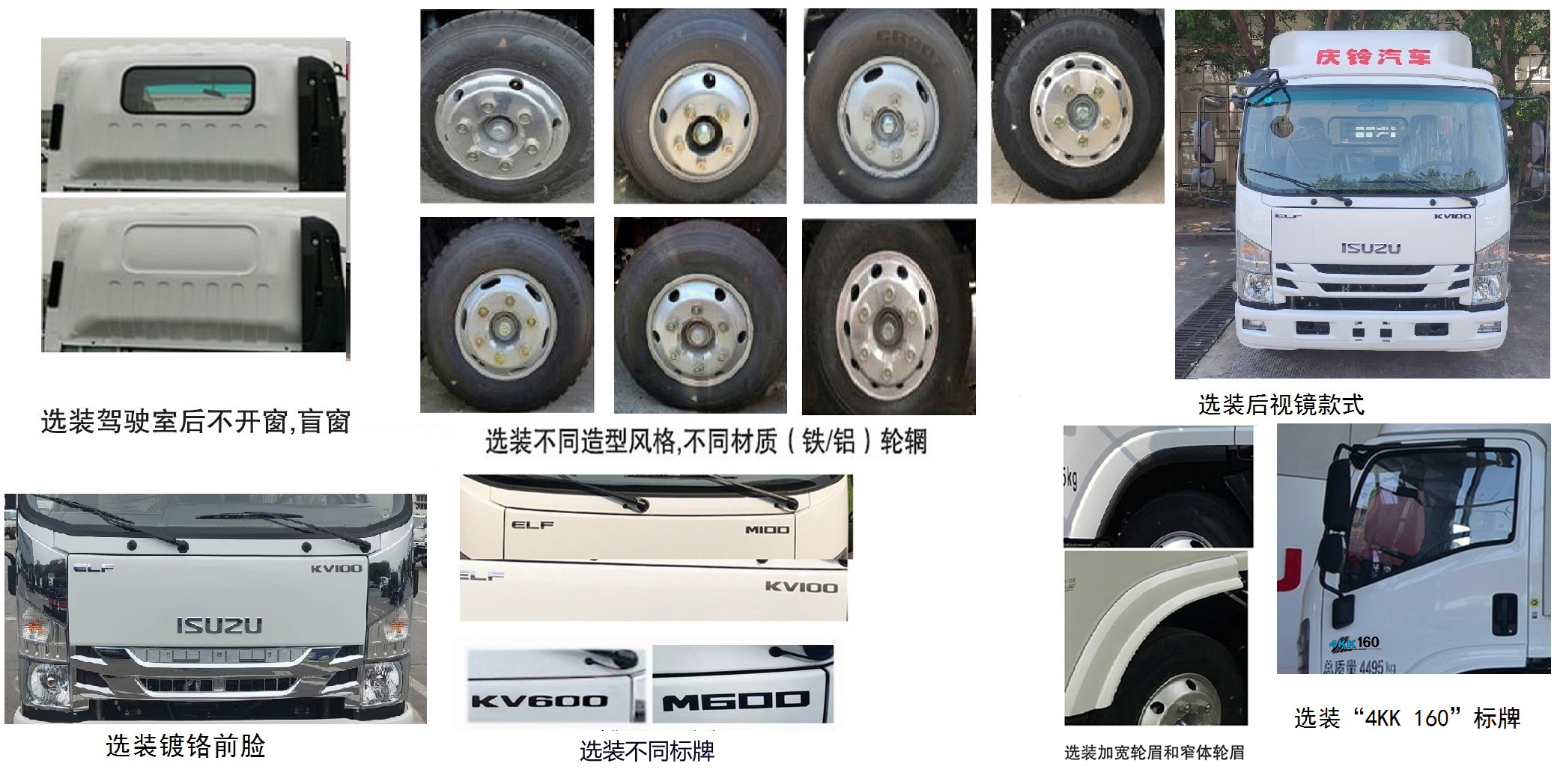 QL1043MVHA3 五十铃牌160马力单桥柴油4.2米国六载货汽车图片